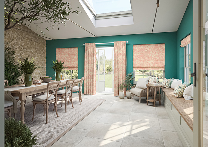 Maui, Seashell Pink - Twist&Fit Roman Blind - Image 6